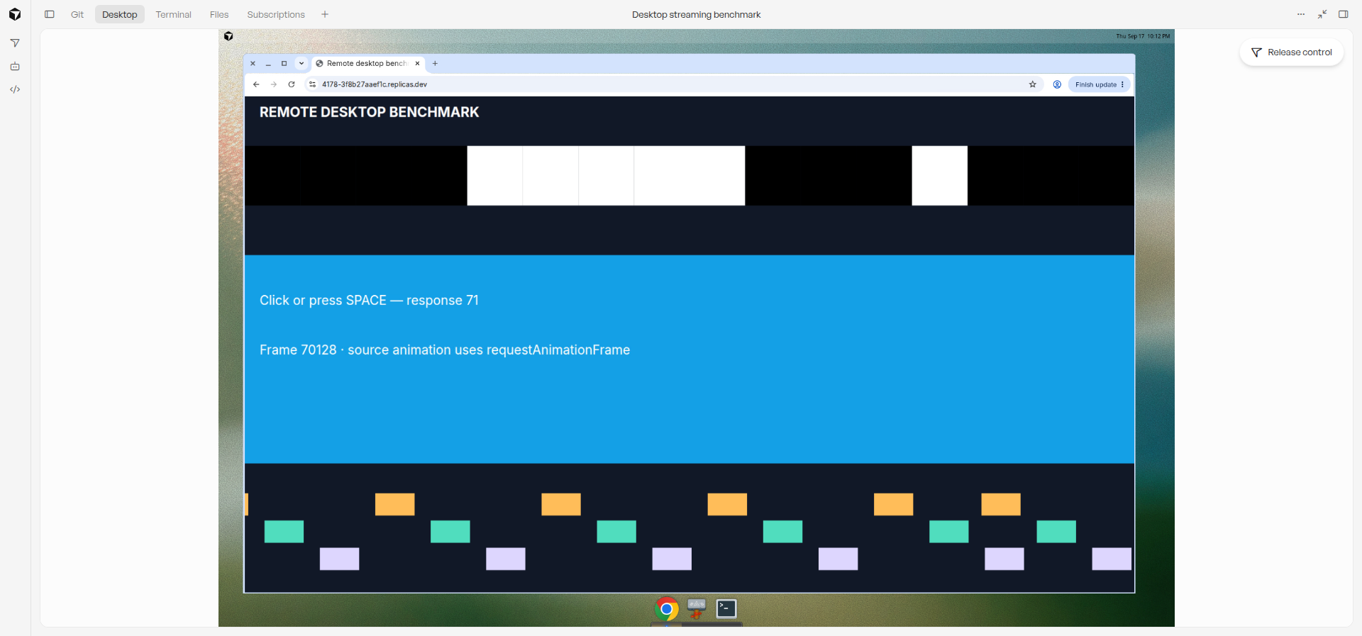 Cursor benchmark setup
